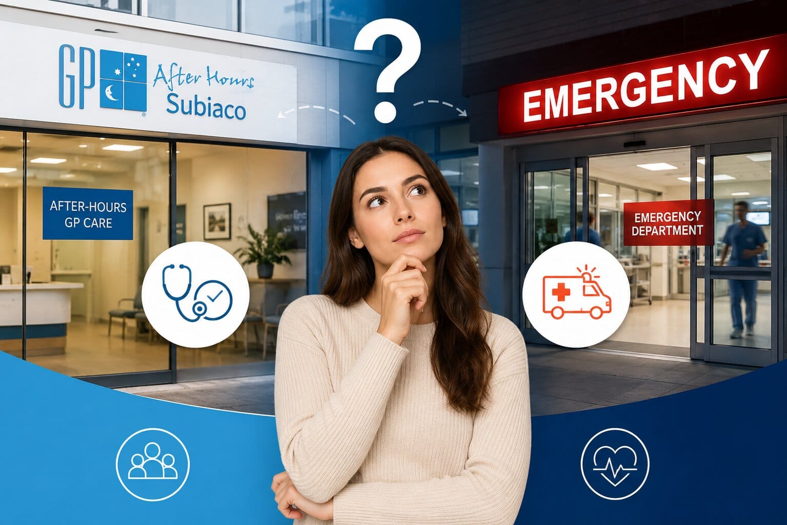 after hours GP vs emergency department